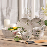 日式创意家用陶瓷器餐具碗碟碗盘碗筷套装结婚礼物餐具釉下彩韩式