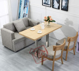 咖啡厅复古实木餐桌椅组合 奶茶店桌椅 甜品店沙发 时尚沙发组合