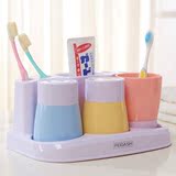 飞达三和三口之家洗漱套装牙刷架创意套装漱口杯刷牙杯牙缸牙膏盒