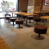 批发咖啡厅西餐厅桌椅快餐店桌子奶茶甜品店桌椅组合铁艺田园餐椅
