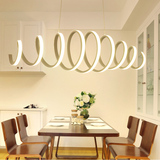 创意后现代餐厅灯工程简约现代灯妞纹吊灯铝材LED吊灯