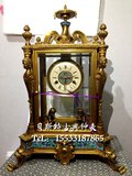 古钟铜机械|景泰蓝铸铜机械座钟|老式上弦仿古董台钟|家居装饰钟