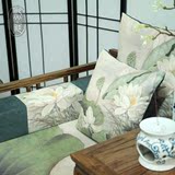 中式三人木沙发垫 家居布艺装饰坐垫扶手枕靠垫成套罗汉床垫订做