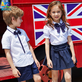 女童校园风女装套装儿童演讲统一服装班服学生幼儿园英国校服裙裤