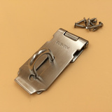 JLS加厚304不锈钢锁牌挂锁不锈钢锁扣挂锁搭扣箱扣锁3寸4寸5寸