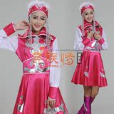 少数民族舞蹈服 蒙古族舞蹈服装套马杆蒙古舞套装女装演出服新品