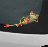 3D立体真实感搞笑青蛙车贴/逼真个性汽车贴纸壁虎车贴后视镜拉花