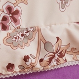 星月居韩版珊瑚绒四件套床裙式法莱绒加厚床单被套法兰绒床上床品