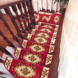 欧式实木楼梯地毯免胶自粘楼梯踏步垫 自吸防滑楼梯垫满铺定制
