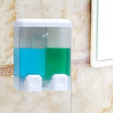 酒店宾馆浴室卫生间挂壁双头皂液器皂液机洗发水沐浴露瓶洗手液盒