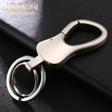 jobon中邦高档新款正品纯色曲线金属男士钥匙扣女情侣汽车钥匙扣