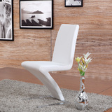 蓝澜 欧式餐椅新古典咖啡不锈钢休闲靠背椅子 软包现代简约餐椅