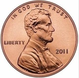 外国硬币 美金硬币美国1分 联盟盾 林肯头像 全新保真收藏