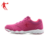 乔丹跑步鞋女鞋女士红色运动鞋春季新款正品保暖防滑防震耐