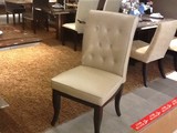 正品现代皮艺休闲餐椅 北欧宜家环保皮餐椅 实木餐椅 ML-16可定制