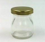 透明玻璃瓶丝口布丁瓶饮料蜂蜜燕窝瓶糖果瓶喜蜜瓶小号密封瓶50ml