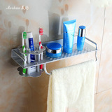 创意 太空铝 浴室置物架 1层壁挂 牙膏牙刷架牙具座放牙刷的架子