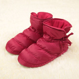 冬季保暖棉拖鞋女包跟情侣羽绒棉鞋厚底家居家孕妇月子鞋特价包邮