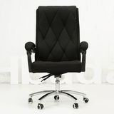 黑白调 电脑椅 家用办公椅子 人体工学升降座椅转椅老板椅布椅