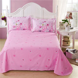 多花色 100%纯棉单独床盖 淑女粉色花朵全棉2m 1.5米单件只有床单