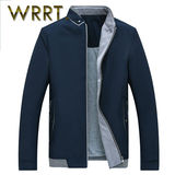 WRRT 春季新款男装薄款夹克修身纯色中青年运动立领外套9171