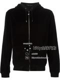 代购正品Versace/范思哲时尚男装15新款sweater黑色长袖开衫卫衣