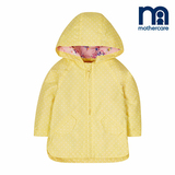 英国mothercare正品代购 16春女童女宝宝黄色波点防风夹克 外套