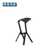 个性鲨鱼嘴吧凳吧椅 简约塑料吧台凳 创意时尚高脚椅高脚凳