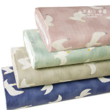 日本进口KOKKA拼布面料 柔软秀气纯棉布料 双层棉纱布 海欧 1/4米