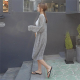 韩国正品代购2016夏新款女装薄款宽松中长款防晒空调针织开衫外套