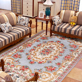 博尼亚 地中海地毯欧式风格客厅茶几卧室地毯可水洗地毯垫多尺寸