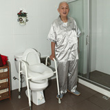 高垫坐厕椅洗澡椅坐便椅坐便增高器 老年座便器座便椅 老人马桶增