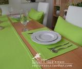 餐垫纯色布艺咖啡西餐厅素色餐巾时尚高档餐桌台布 茶几桌布欧式