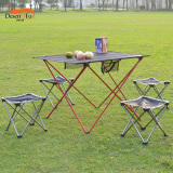 沙漠之狐 户外折叠桌椅 便携式套装组合桌子 铝合金野餐桌 超轻