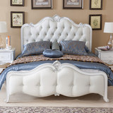 欧式床 实木法式床 公主床 1.8米双人床结婚床白色 三包到家