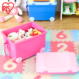 爱丽思IRIS 彩色塑料儿童带滑轮子玩具收纳箱宝宝整理箱 KTC-450