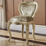 卓越年华 实木化妆凳 欧式梳妆凳 法式卧室梳妆台椅子 软包公主凳