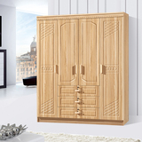 板式木质二三门四门衣柜简易组合宜家衣柜子非实木整体衣橱家具