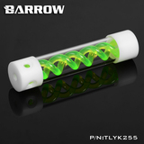 BARROW 绿色T病毒水冷圆柱 螺旋悬浮水箱255、155mm 侧孔/顶孔