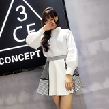 韩国原单春季新款宫廷袖设计气质名媛复古百搭加厚保暖全棉衬衫女