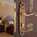 老铜匠欧式仿古房门锁卧室室内门锁复古大门锁全铜木门锁美式门锁