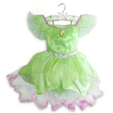 现货美国代购Disney Tinker Bell迪士尼小叮当女童公主礼服裙正品