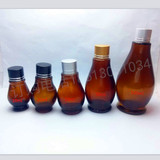 茶色精油瓶 熏香工具 DIY用具 单葫芦玻璃瓶 分装瓶