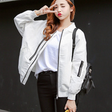 春秋季新款韩版女学生棒球服宽松蝙蝠袖港风长袖外套女休闲夹克衫