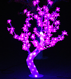 1米高LED发光彩灯水晶滴胶仿真树灯户外工程亮化照明景观新款防水