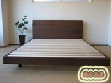 纯木良品日式不带拼板双人床1.8实木床住宅家具美国白橡木家具床