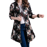 2015秋冬季新款 韩版大码女装中长款夹棉加厚棉麻衬衫外套女长袖