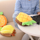 包邮 加热USB鼠标垫 带护腕 可爱创意水果 保暖发热鼠标垫 暖手宝