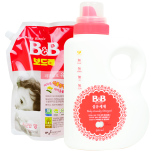 韩国保宁B&B洗涤剂柔顺剂促销装 婴儿洗衣液1500ML+柔软剂1300ML