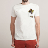 众生相T恤创意立体3D图案趣味可爱圆领短袖印花t恤男【口袋动物】